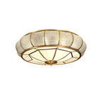 Round Textured Glass Ceiling Light Fixture for Modern Home Decor & Living Room Illumination