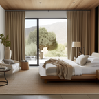 Thermal Insulated Blackout Linen Curtains | 100% Light Blocking & Heat Isolation for Winter and Summer Use