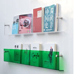 Wall-Mounted Floating Shelves for Home Storage & Display - Modern Wood Design for Living Room & Bedroom