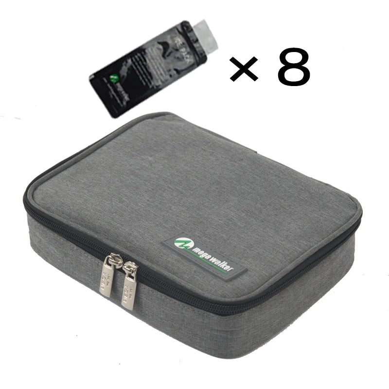 Portable Insulin Cooler Bag | Aluminum Insulation, Thermometer Included & Ideal for Travel and Daily Medication Storage