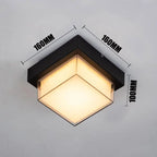 LED Waterproof Outdoor Ceiling Light Fixture - 12W Anti-Mosquito Lighting for Bathroom, Kitchen, Balcony & Porch