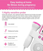 Fetal Doppler Heartbeat Monitor - Hear Your Baby’s Heartbeat Anytime – Safe & Easy-to-Use Monitor