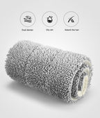 Flat Bottom Mop and Bucket Set | Aluminium Handle, 360° Rotating Head & Microfibre Pads for Efficient Home Cleaning