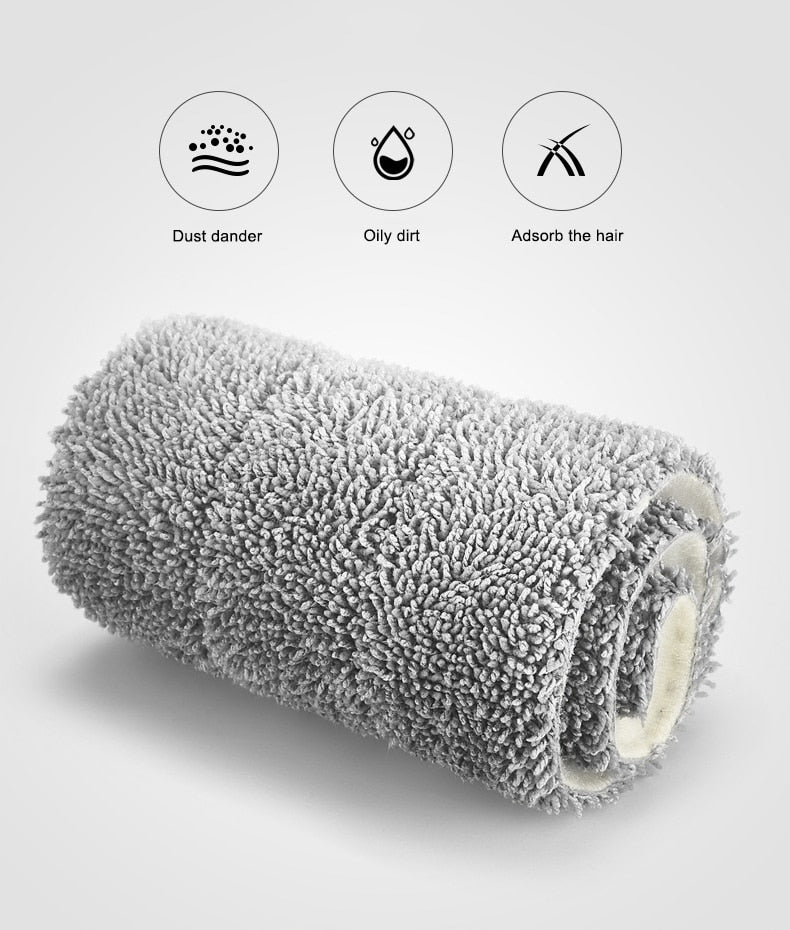 Flat Bottom Mop and Bucket Set | Aluminium Handle, 360° Rotating Head & Microfibre Pads for Efficient Home Cleaning