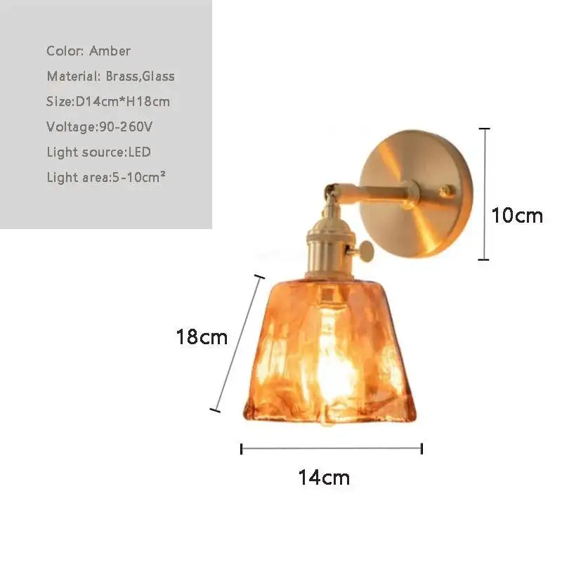 Nordic Wall Lamp - Golden Round Ball Fixture with Milky Glass - Indoor Bedroom & Bedside Lighting Decor