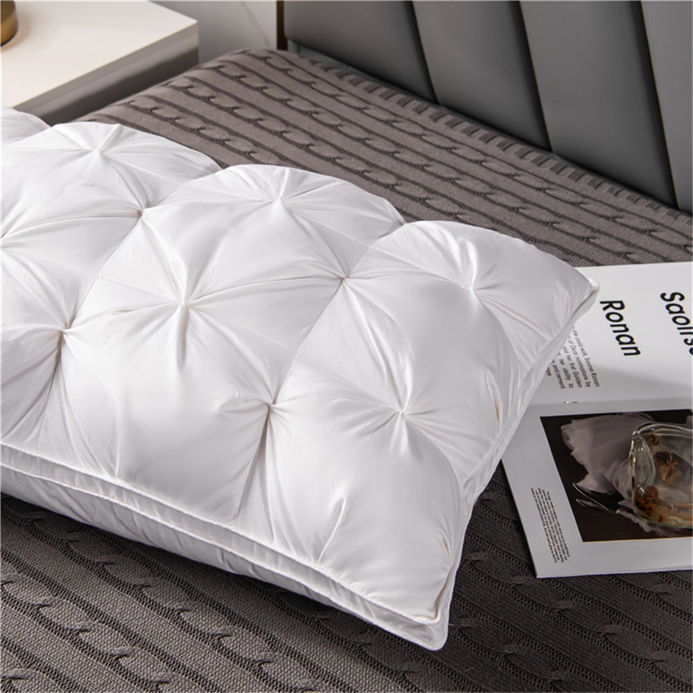 Goose Down Feather Pillow | Soft, Supportive & Ideal for Neck Pain Relief and Comfortable Sleep