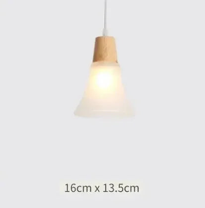 Nordic Wood Chandelier for Dining Room - Modern Minimalist 3-Head Fixture for Small Spaces & Restaurants