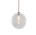 Modern LED Pendant Light with Glass Ball Shade for Living Room, Bedroom, Kitchen, Cafe & Restaurant Decor