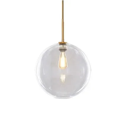 Modern LED Pendant Light with Glass Ball Shade for Living Room, Bedroom, Kitchen, Cafe & Restaurant Decor