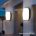 LED Outdoor Wall Light with Motion Sensor - Waterproof IP66 Porch & Garden Lighting for Balcony and Exterior Use
