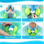 Inflatable Baby Swim Float | Waterproof with Sun Canopy & Ideal for Pool Fun and Water Safety Training