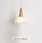 Nordic Wood Chandelier for Dining Room - Modern Minimalist 3-Head Fixture for Small Spaces & Restaurants