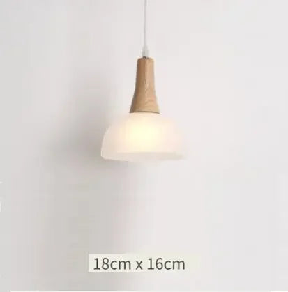 Nordic Wood Chandelier for Dining Room - Modern Minimalist 3-Head Fixture for Small Spaces & Restaurants