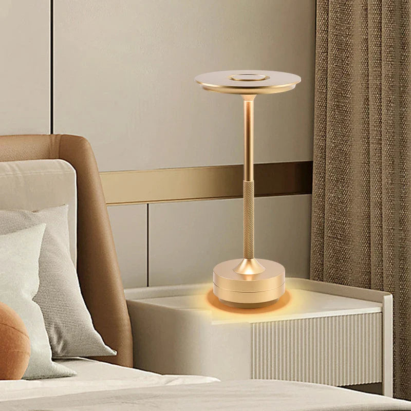 LED Bedside Table Lamp with USB Charging, Touch Control, Tri-Color & Stepless Dimming for Bedroom Nightstand Use
