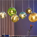 Colorful Postmodern Lava Pendant Lamp - 15" Creative Lighting Fixture for Bar, Desk, Living Room & Dining Room