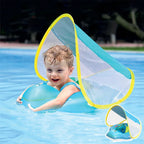 Inflatable Baby Swim Float | Waterproof with Sun Canopy & Ideal for Pool Fun and Water Safety Training