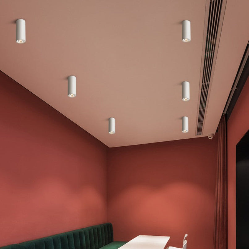 LED Surface Mounted Downlight - Black Finish, 12W, Adjustable Brightness for Kitchen, Living Room & Office Lighting