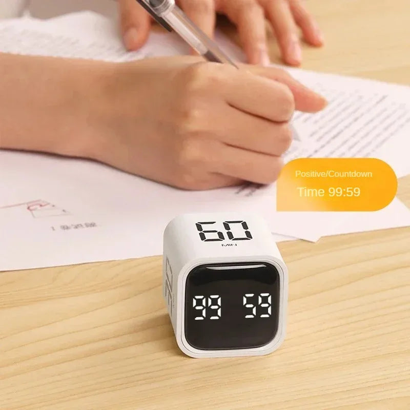 Smart Timer with Gravity Sensor | LED Display, Four Pre-Programmed Times for Cooking, Studying & Time-Sensitive Tasks