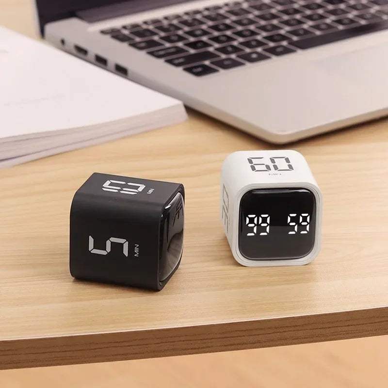 Smart Timer with Gravity Sensor | LED Display, Four Pre-Programmed Times for Cooking, Studying & Time-Sensitive Tasks