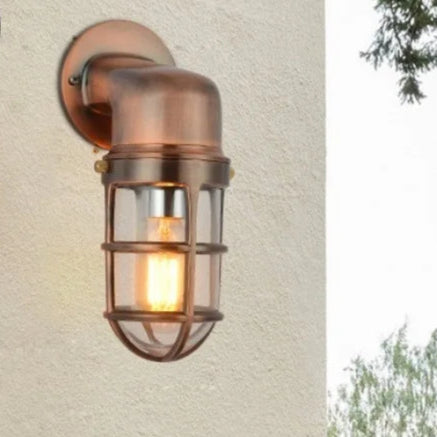 Industrial Outdoor Wall Lamp - Retro Nostalgic Light Fixture for Stairs, Balconies & Garden Decor - Waterproof Wall Sconces