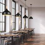 LED Wood Pendant Light Fixture - E27 Hanging Chandelier for Industrial Living Room, Bedroom & Kitchen Decor Lighting