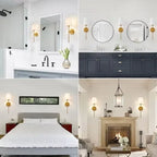 Retro Wall Lamp LED Charge RGB Bulb Removable Wireless Wall Light For Bedroom Corridor Hallway Indoor Luminaire Bedside Light