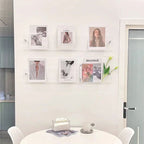 Wall-Mounted Floating Shelves for Home Storage & Display - Modern Wood Design for Living Room & Bedroom