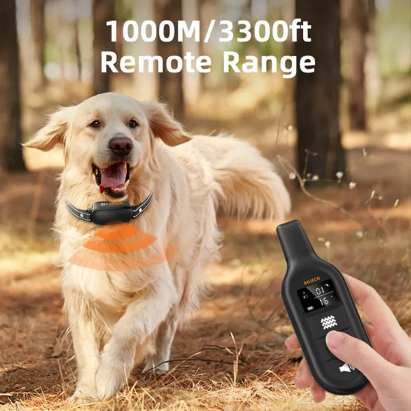 Rechargeable Waterproof Dog Training Collar | Remote Control, Variable Modes & Ideal for All Weather Conditions