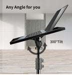 Adjustable Folding Laptop Table Stand | Ergonomic, Portable with Detachable Trays & Wheels for Home Office or Study Use