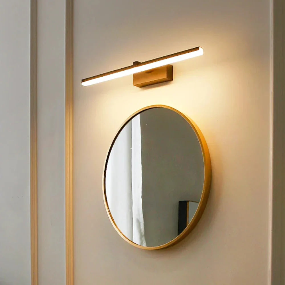 LED Bathroom Mirror Light Fixture - Minimalist Waterproof Cabinet Lighting for Interior Decoration & Vanity Use