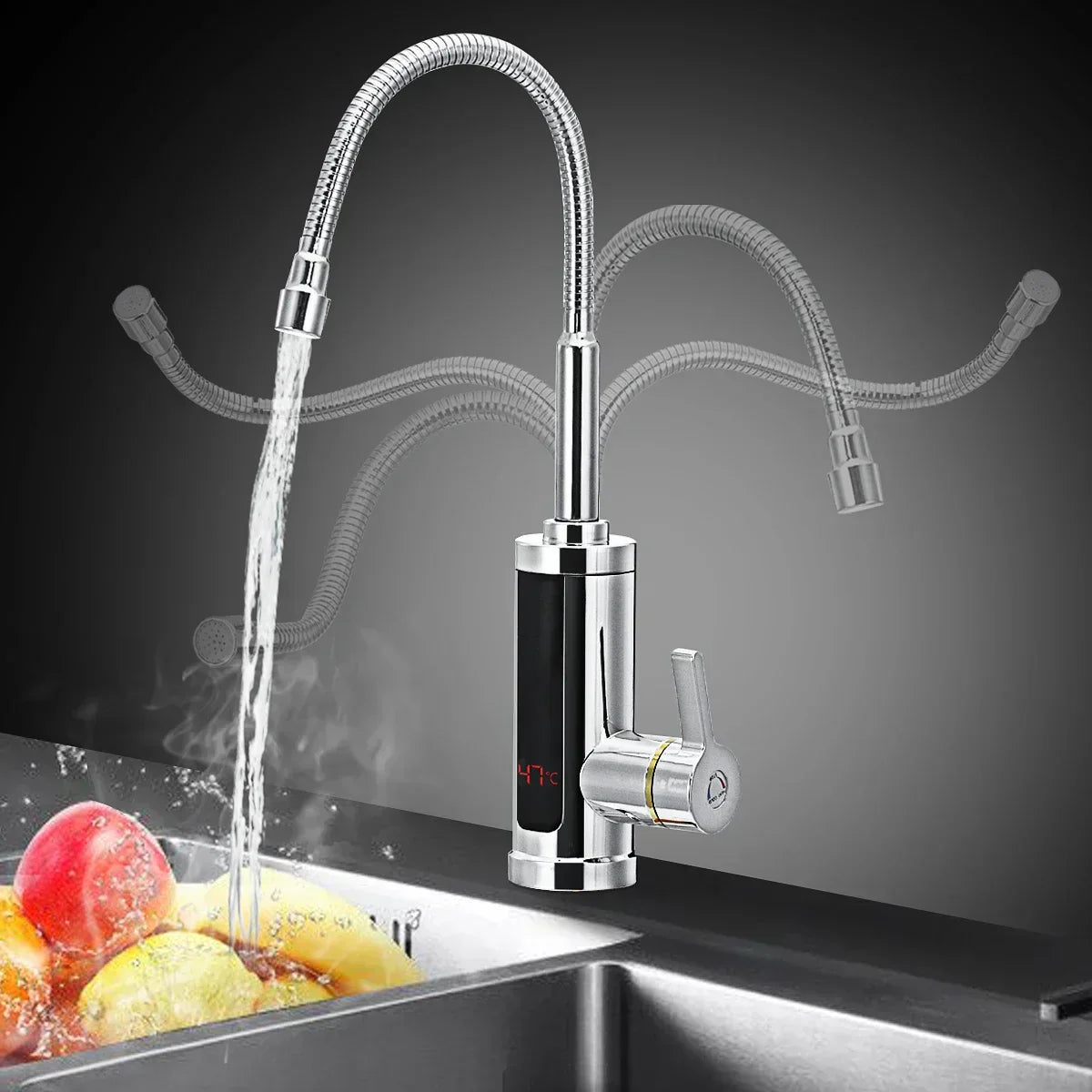 3000W Electric Instant Hot Water Tap | Energy-Efficient, Dual Function & Easy Installation for Kitchen and Bathroom