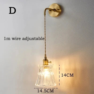 Nordic Wall Lamp - Golden Round Ball Fixture with Milky Glass - Indoor Bedroom & Bedside Lighting Decor