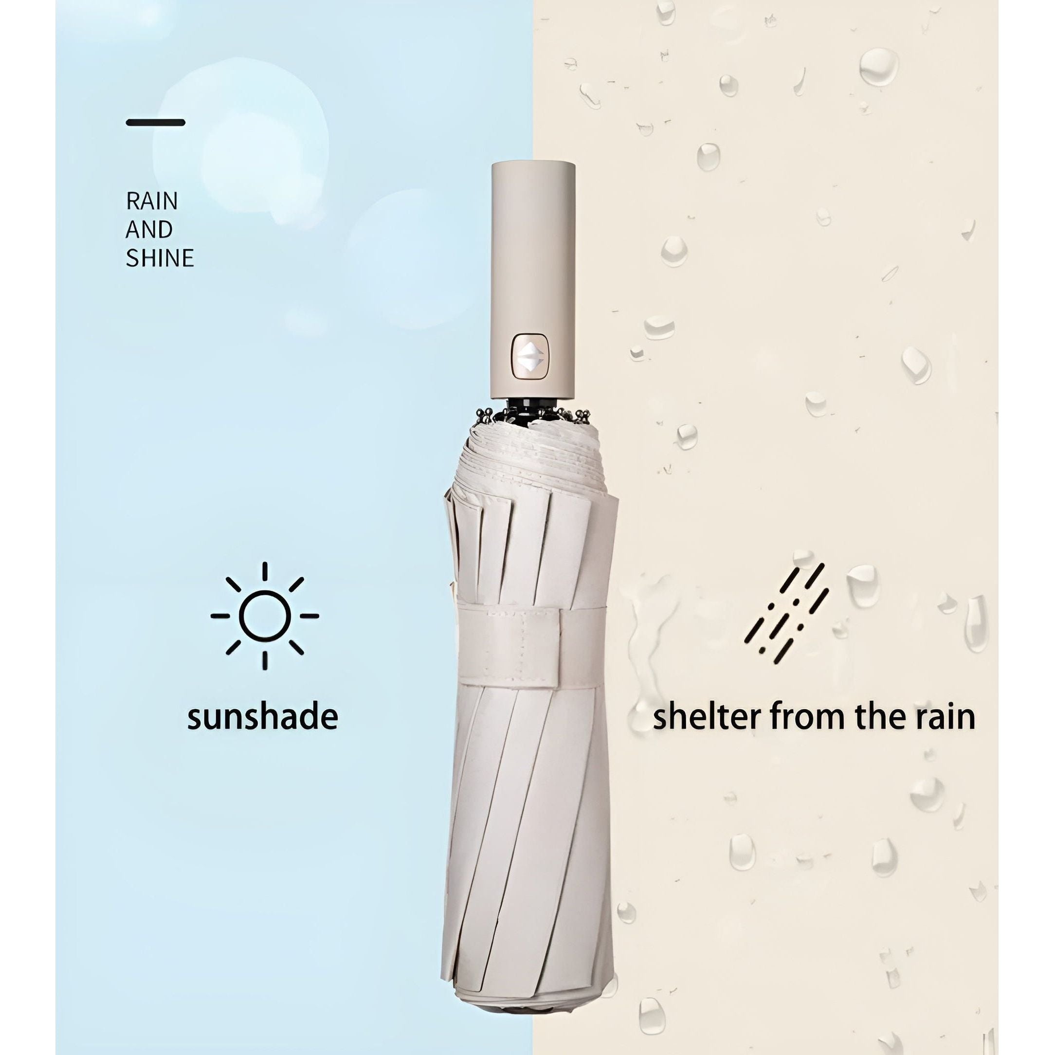 Robust Anti-UV Folding Umbrella - Weather-Resistant Compact Umbrella for Travel & Outdoor Use