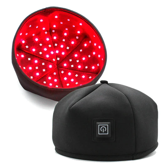 Infrared Phototherapy Cap for Hair Regrowth | 120 LEDs, Dual Wavelength Technology & Ideal for Men and Women at Home