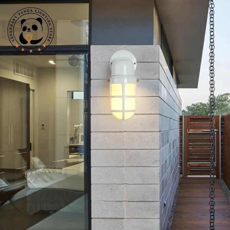 Industrial Outdoor Wall Lamp - Retro Nostalgic Light Fixture for Stairs, Balconies & Garden Decor - Waterproof Wall Sconces