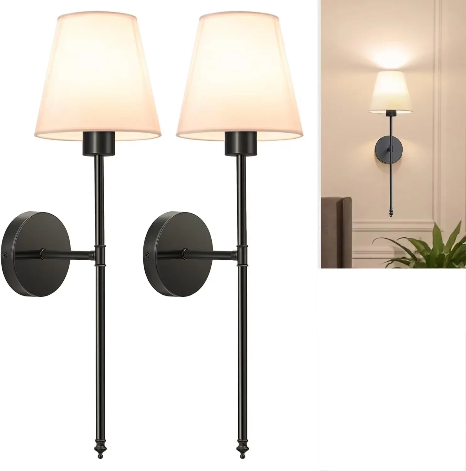 Retro Wall Lamp LED Charge RGB Bulb Removable Wireless Wall Light For Bedroom Corridor Hallway Indoor Luminaire Bedside Light