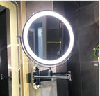 LED Rechargeable Makeup Mirror | 3-Color Touch-Control, Magnifying & Wall-Mount Design for Precision Grooming and Skincare