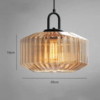 Retro Glass Pendant Light Fixture - Nordic Loft Style for Kitchen Island & Dining Room Lighting