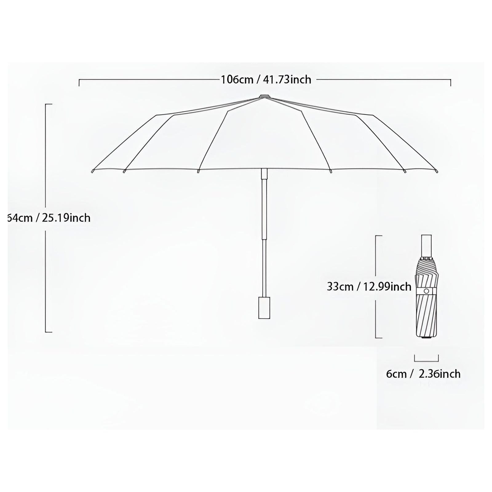 Robust Anti-UV Folding Umbrella - Weather-Resistant Compact Umbrella for Travel & Outdoor Use