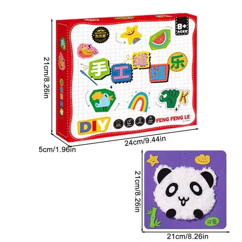 Creative Craft Set for Children | Includes Coloured Felts, Yarn & Shapes for Fun Learning Activities