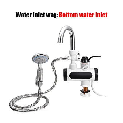 3000W Electric Instant Hot Water Tap | Energy-Efficient, Dual Function & Easy Installation for Kitchen and Bathroom
