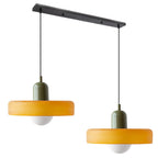 LED Glass Pendant Light with 2 Heads - Modern Design for Kitchen Island & Dining Room Lighting