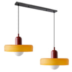 LED Glass Pendant Light with 2 Heads - Modern Design for Kitchen Island & Dining Room Lighting
