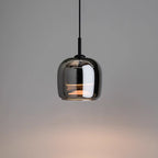 Nordic Black Glass Pendant Light Fixture for Kitchen Island & Dining Room Lighting