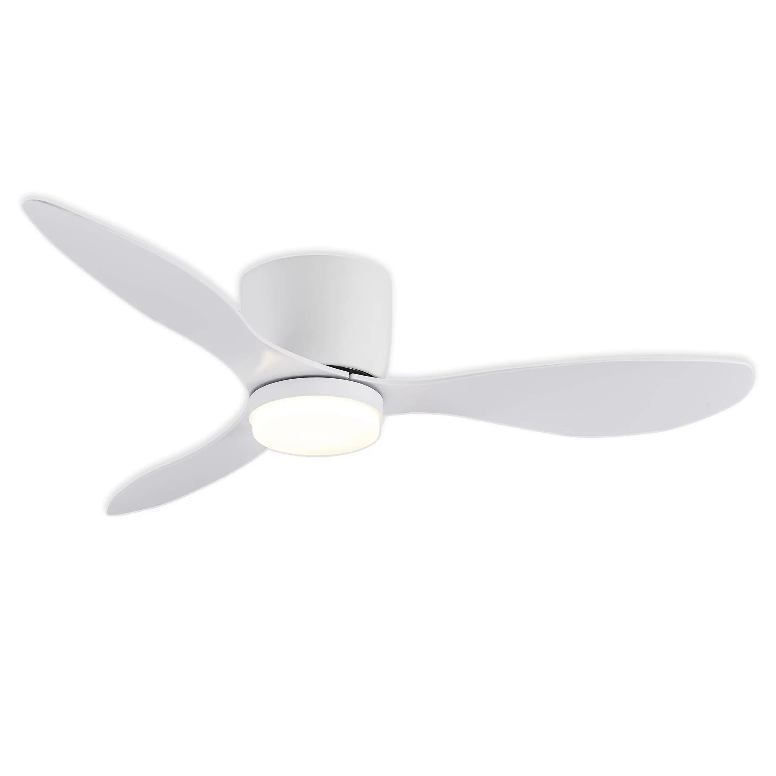 LED Ceiling Fans with Lights 42/52 Inch, 3 Color Options, 6 Speed DC Motor, Remote Control, Low Profile Decorative Lighting for Home