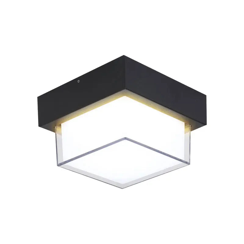 LED Waterproof Outdoor Ceiling Light Fixture - 12W Anti-Mosquito Lighting for Bathroom, Kitchen, Balcony & Porch