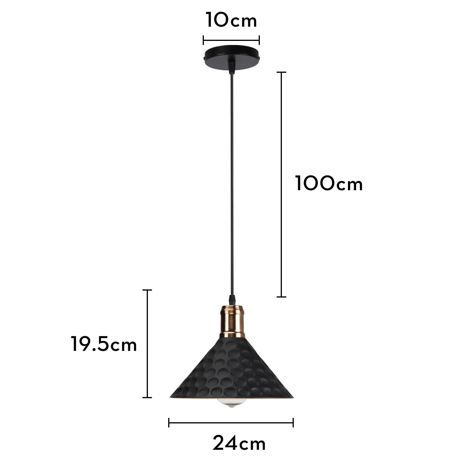 LED Wood Pendant Light Fixture - E27 Hanging Chandelier for Industrial Living Room, Bedroom & Kitchen Decor Lighting