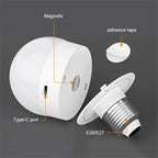 Retro Wall Lamp LED Charge RGB Bulb Removable Wireless Wall Light For Bedroom Corridor Hallway Indoor Luminaire Bedside Light