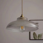 Vintage Green Glass Pendant Light Fixture for Kitchen Island & Dining Room Lighting
