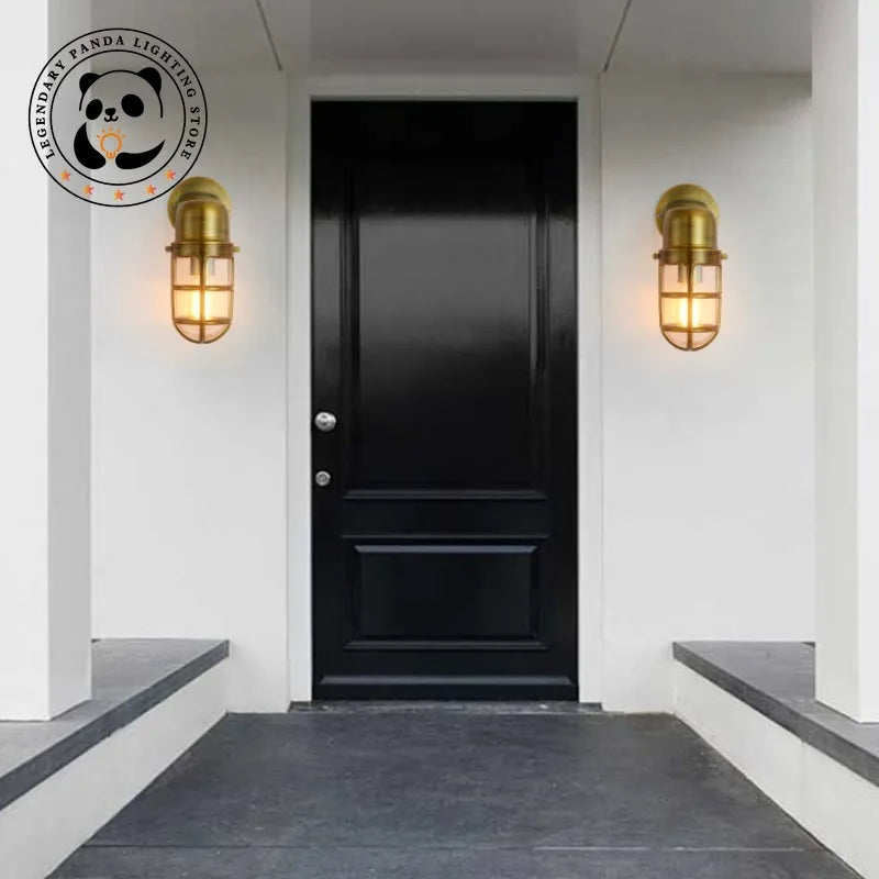 Industrial Outdoor Wall Lamp - Retro Nostalgic Light Fixture for Stairs, Balconies & Garden Decor - Waterproof Wall Sconces